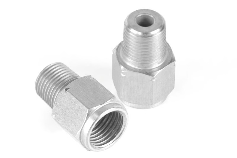 M10 x 1.0 to 1/8 NPT Adaptor Thread: M10 x 1.0 Female to 1/8NPTF Male