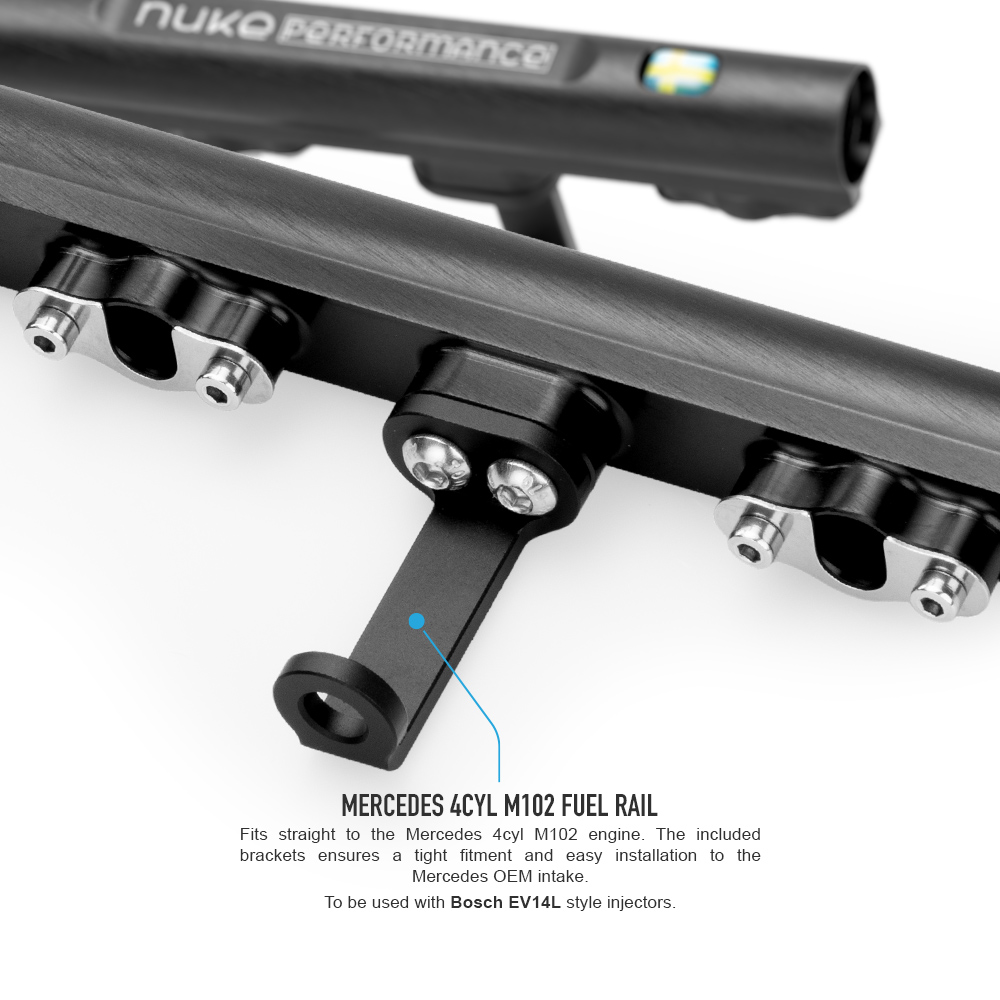 Mercedes 4cyl M102 8v fuel rail 5 Mercedes 4cyl M102 8v fuel rail - Image 5