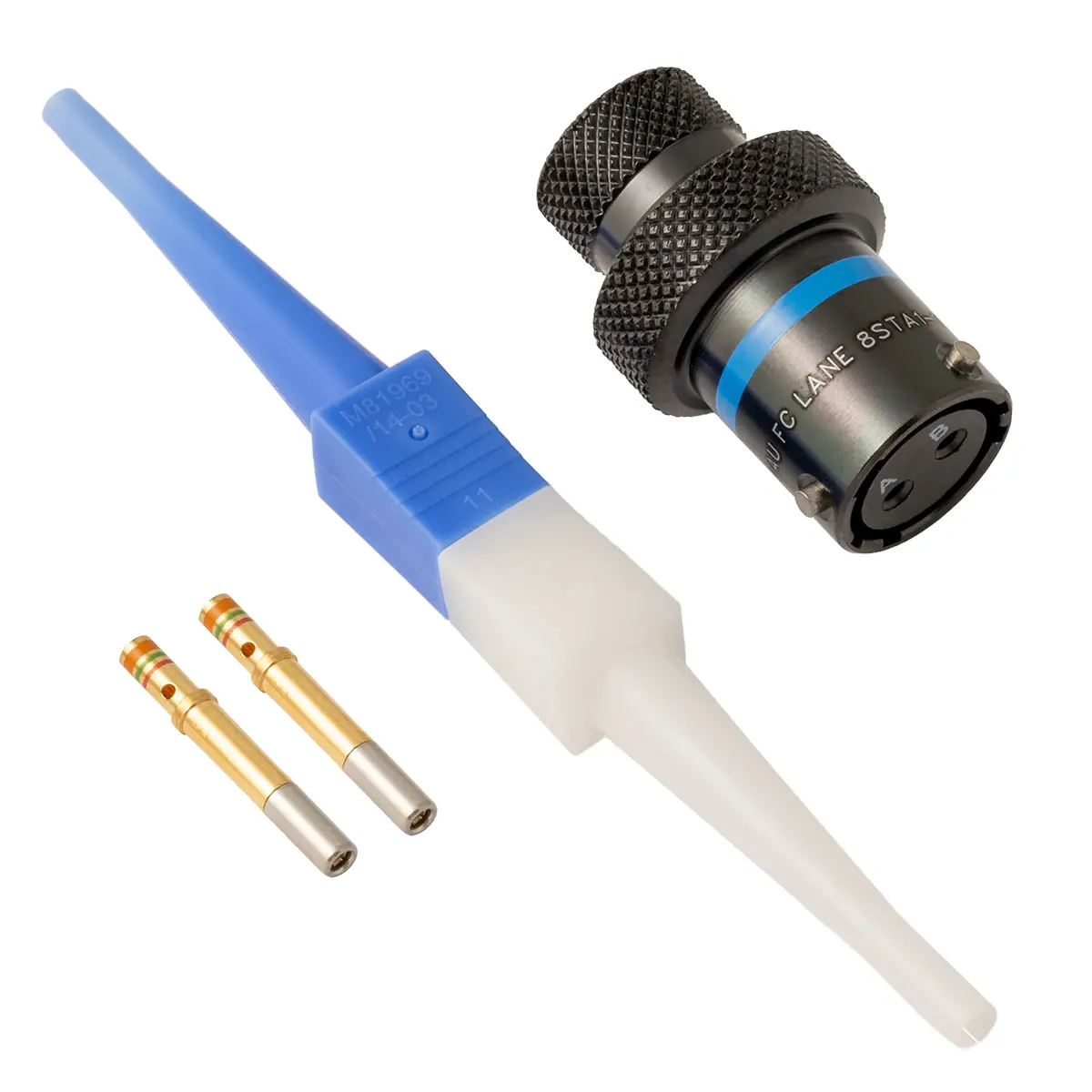 8STA,2 WAY,INLINE,SKT,B KEY,BLUE 11 8STA1 10 02SB