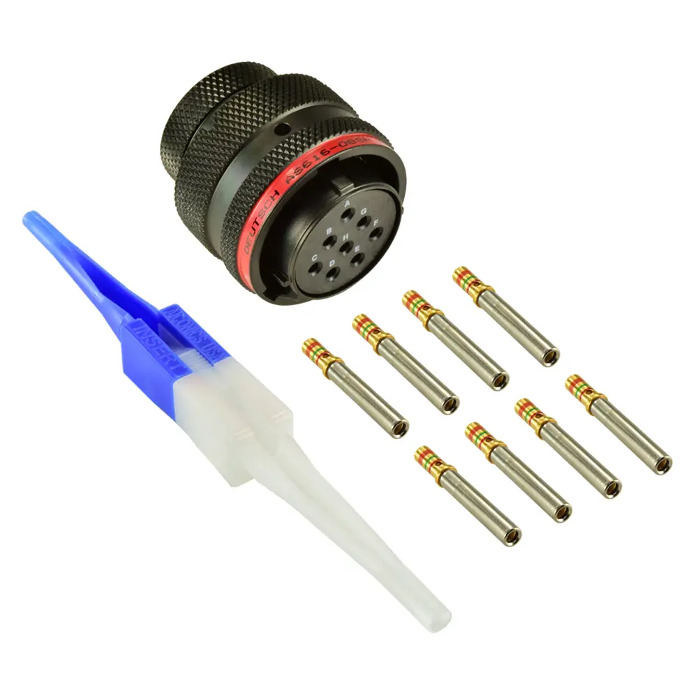 AS,8 WAY,PLG,SKT,N KEY,RED 2 AS616 08SN